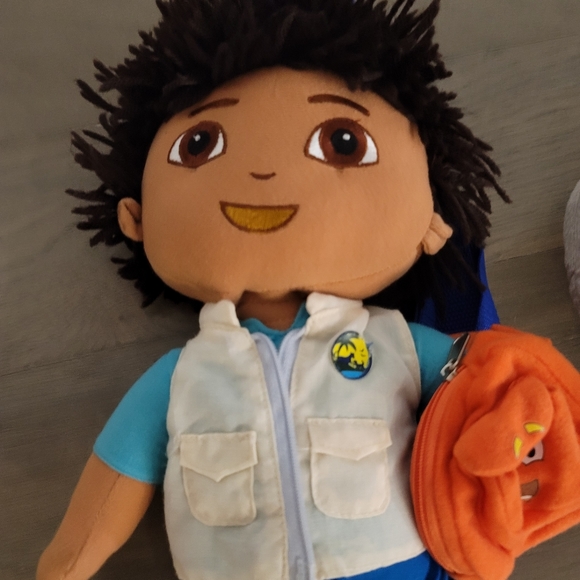 Dora the explorer Diego plush back pack toy and elephant. - Picture 5 of 6